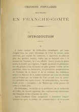 Chansons populaires de Franche-Comté